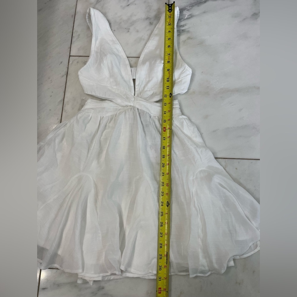 NWT Princess Polly Roussel Cut-out Breezy Summer Mini Dress lined white size 6 - Picture 5 of 10
